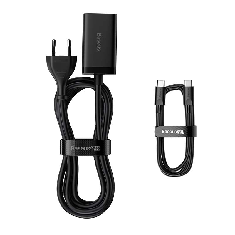 Quick Charger Baseus GaN3 Pro, 2x USB-C, 2x USB, 65W (black) - Product Image 8