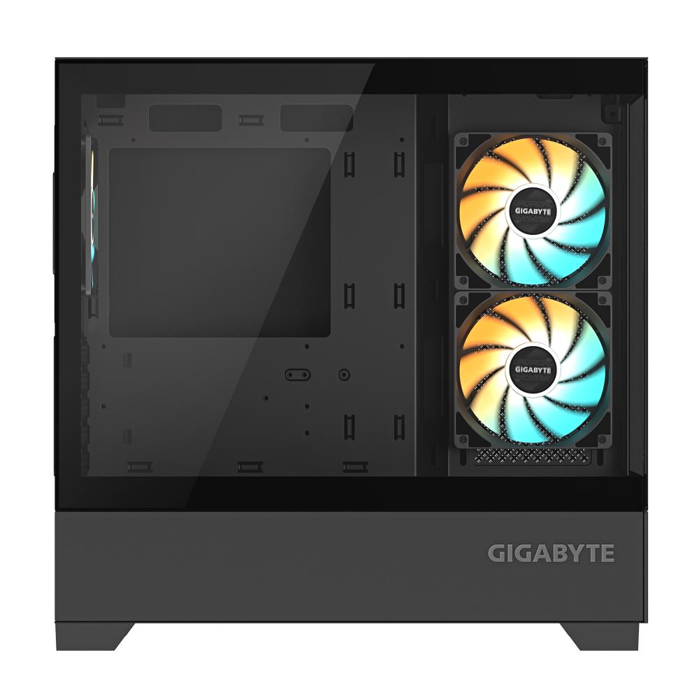 Case GIGABYTE C201 PANORAMIC MidiTower Case product features Rackmountable/Removeable HDD basket/Transparent panel Not included MicroATX MiniITX Colour Black GB-C201P