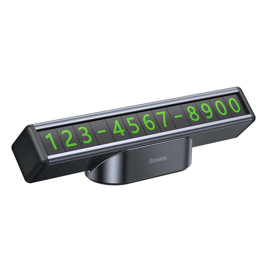 Baseus Square Bar Temporary Parking Number Plate (Black) - Product Image 2