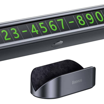 Baseus Square Bar Temporary Parking Number Plate (Black) - Product Image 5