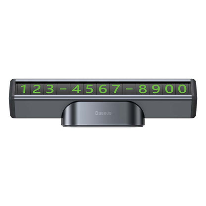 Baseus Square Bar Temporary Parking Number Plate (Black) - Product Image 4