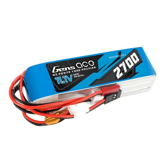Akku Gens Ace 2700mAh 11,1V TX 3S1P Futaba/JST-XHR/JST-SYP