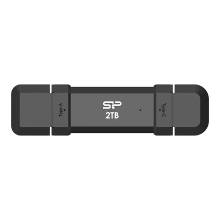 Silicon Power Portable External SSD | DS72 | 500 GB | USB Type-A/USB Type-C 3.2 Gen 2 | Black