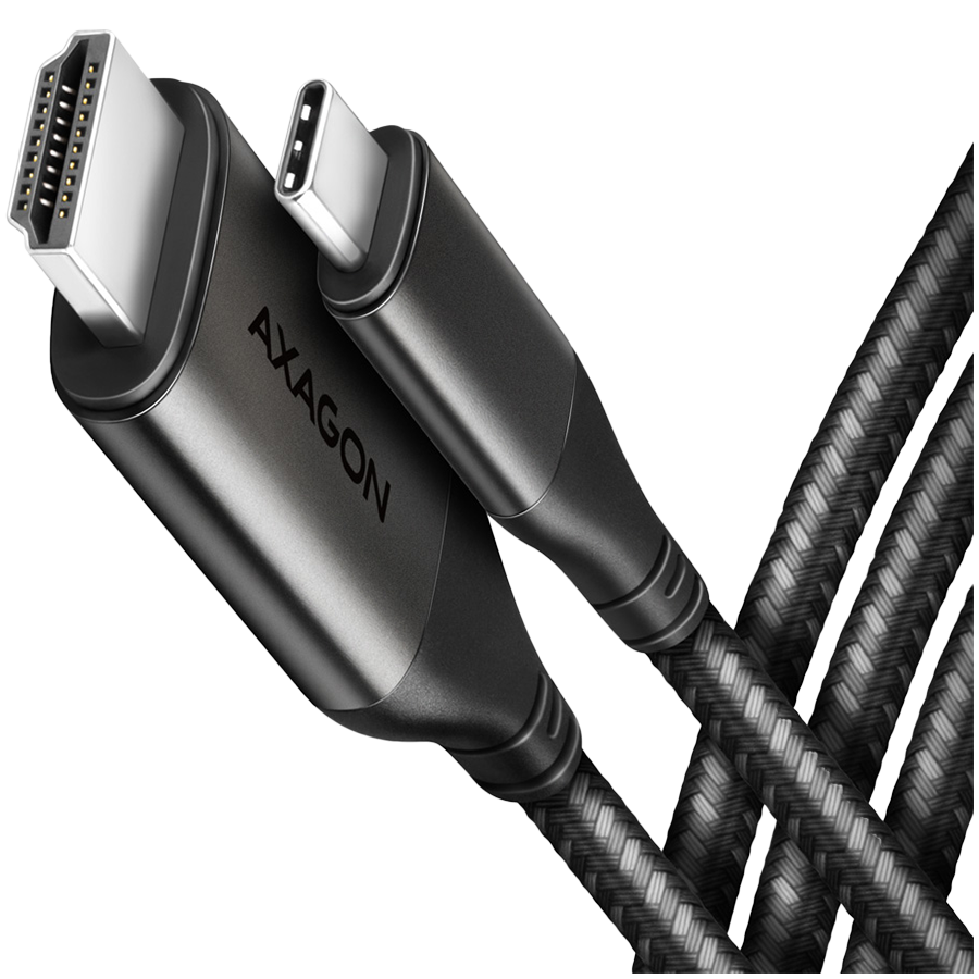 AXAGON RVC-HI2MC USB-C -> HDMI 2.0 adapter 4K/60Hz Aluminum, 1,8m cable