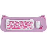 CANYON HSET-W6 EN Keyboard+Mouse Kitty Edition AAA+АА Wireless Pink
