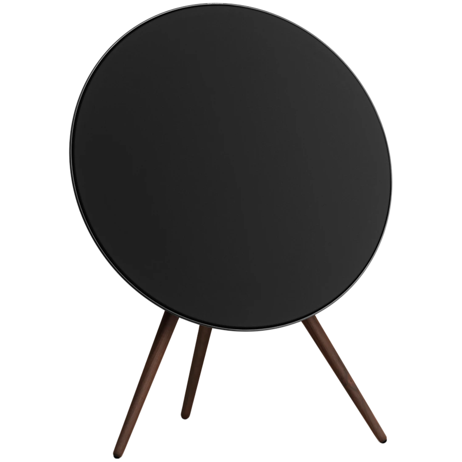 Beosound A9 5th Gen Speaker Black Anthracite (Back Black/Cover Black/Legs Dark Oak) — BANG & OLUFSEN