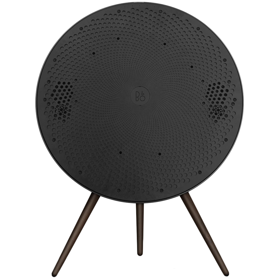 Beosound A9 5th Gen Speaker Black Anthracite (Back Black/Cover Black/Legs Dark Oak) — BANG & OLUFSEN