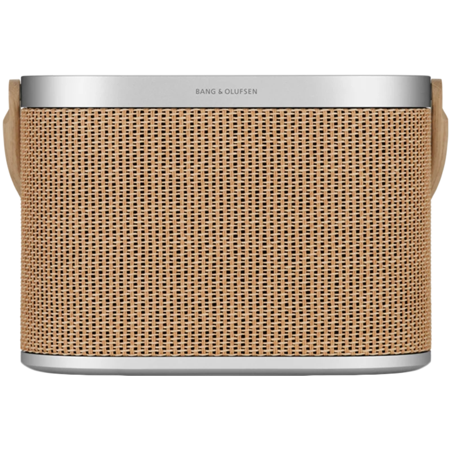 Beosound A5 Speaker Nordic Weave (Cover Nordic Weave/Handle Oak) — BANG & OLUFSEN