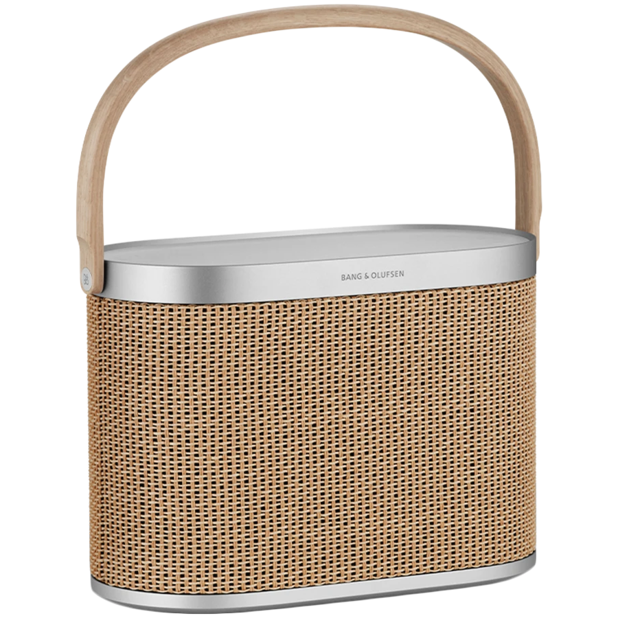 Beosound A5 Speaker Nordic Weave (Cover Nordic Weave/Handle Oak) — BANG & OLUFSEN