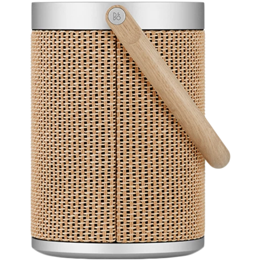 Beosound A5 Speaker Nordic Weave (Cover Nordic Weave/Handle Oak) — BANG & OLUFSEN