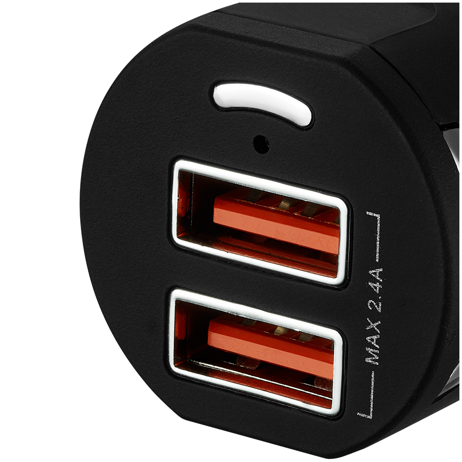 CANYON car charger C-04 2.4A/2USB-A Black