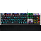 CANYON Nightfall GK-7, Wired Gaming Keyboard,Black 104 mechanical switches,60 million times key life, 22 types of lights,Remo