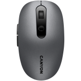 CANYON MW-9, 2 in 1 Wireless optical mouse with 6 buttons, DPI 800/1000/1200/1500, 2 mode(BT/ 2.4GHz), Battery AA*1pcs, Grey,