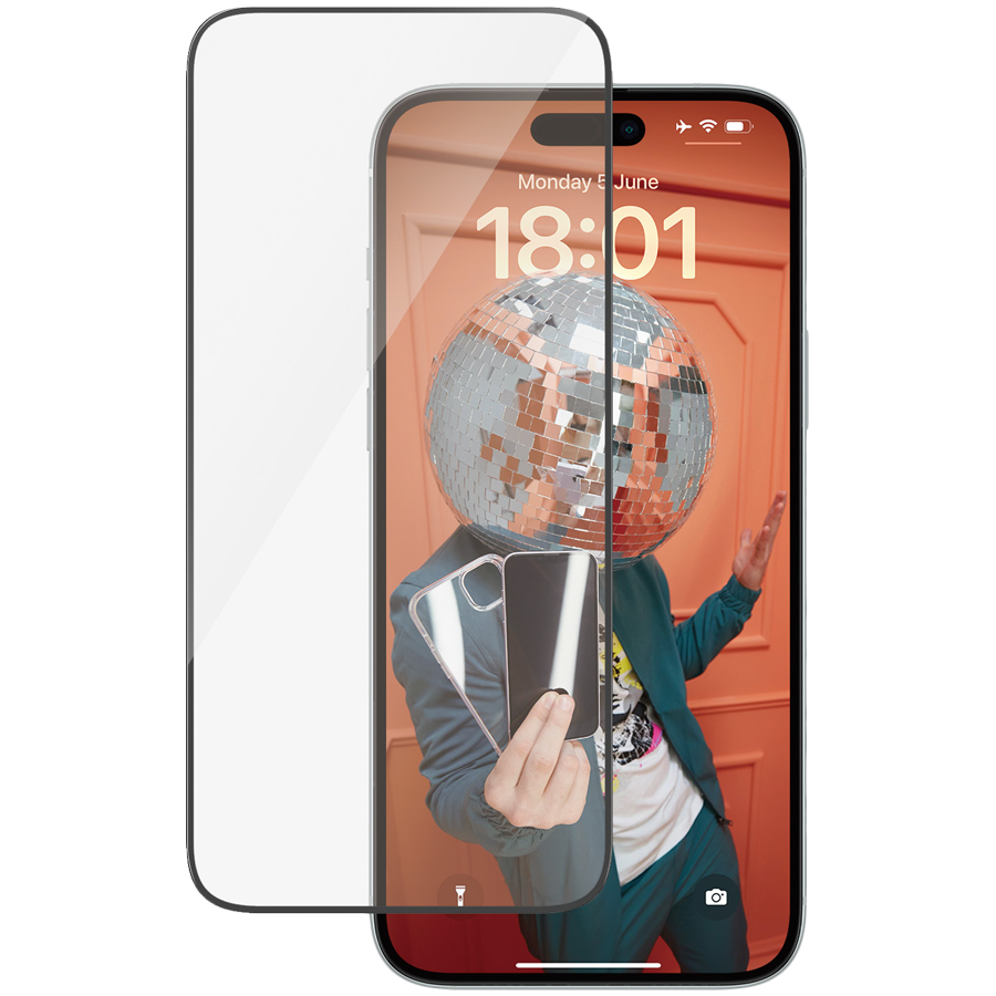 PanzerGlass Screen Protector iPhone 15 Plus | Ultra-Wide Fit w