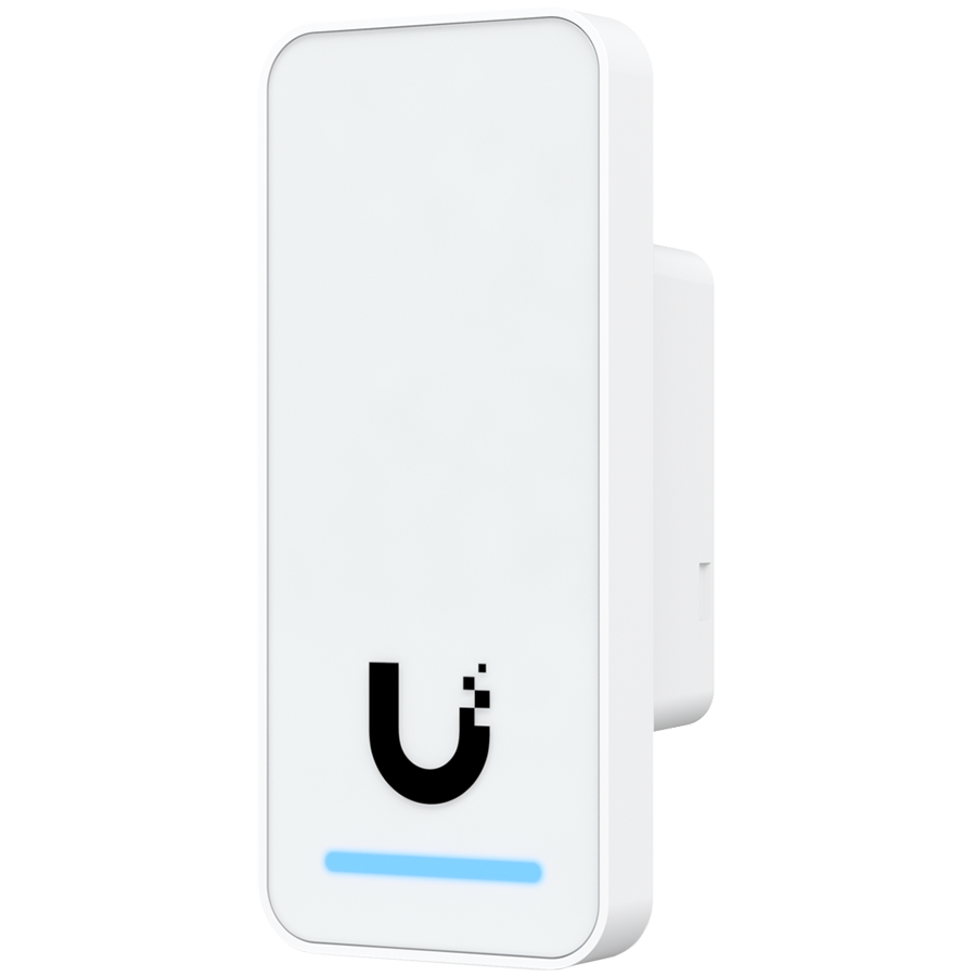UniFi Access 2nd generation compact indoor/outdoor reader for organizations, with integrated welcome speaker and LED flash — 