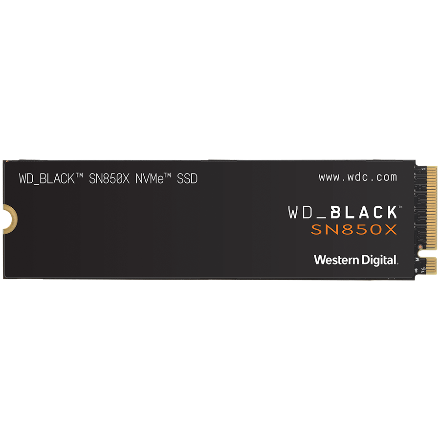 SSD POWERED BY SANDISK WD Black SN850X 1TB M.2 2280 PCIe Gen4 x4 NVMe, Read/Write: 7300/6300 MBps, IOPS 800K/1100K, TBW: 600 