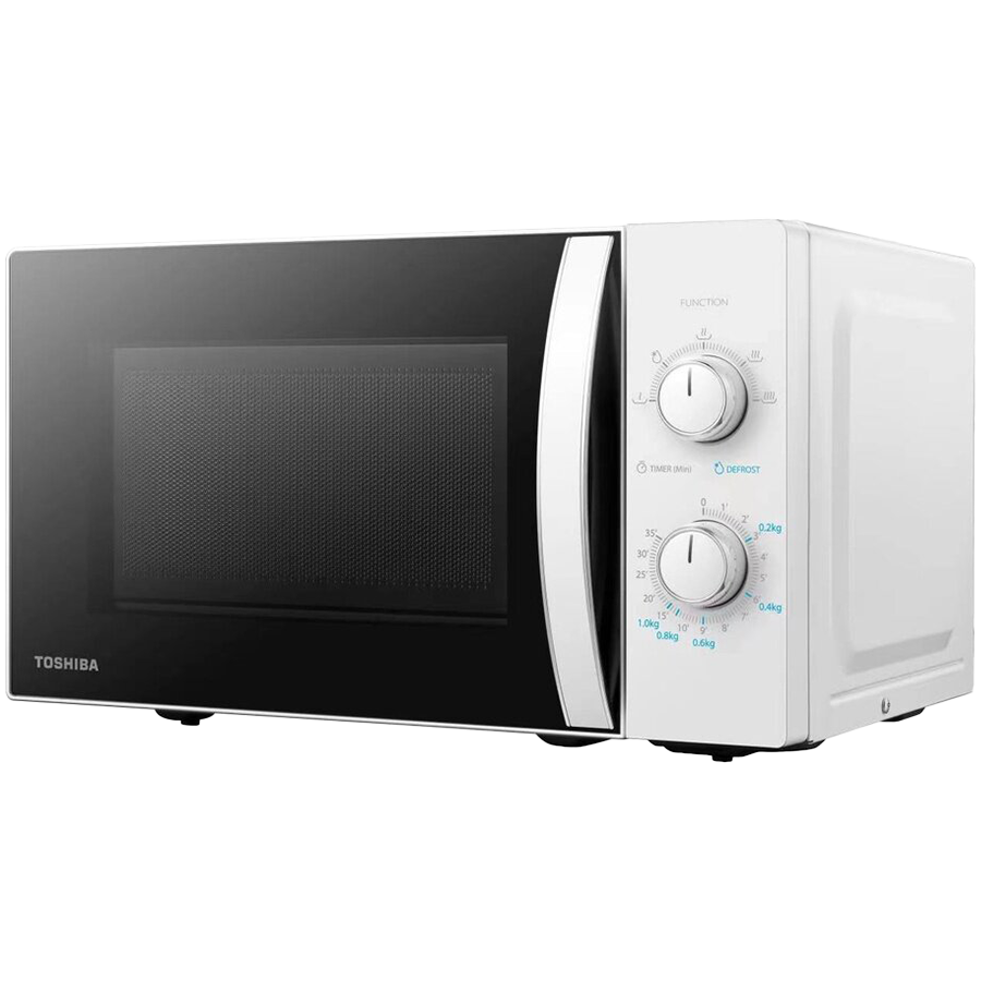 Microwave oven, volume 20L, mechanical control, 800W, 5 power levels, LED lighting, defrosting, cooking end signal, color: Wh
