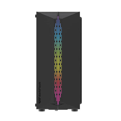 Darkflash DK151 LED-Computergehäuse (schwarz) + 3 RGB-Lüfter
