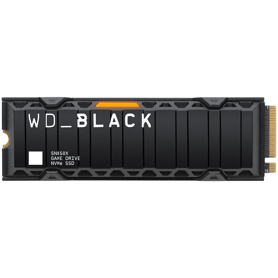 SSD POWERED BY SANDISK WD Black SN850X HeatSink 2TB M.2 2280 PCIe Gen4 x4 NVMe, Read/Write: 7300/6600 MBps, IOPS 1200K/1100K,