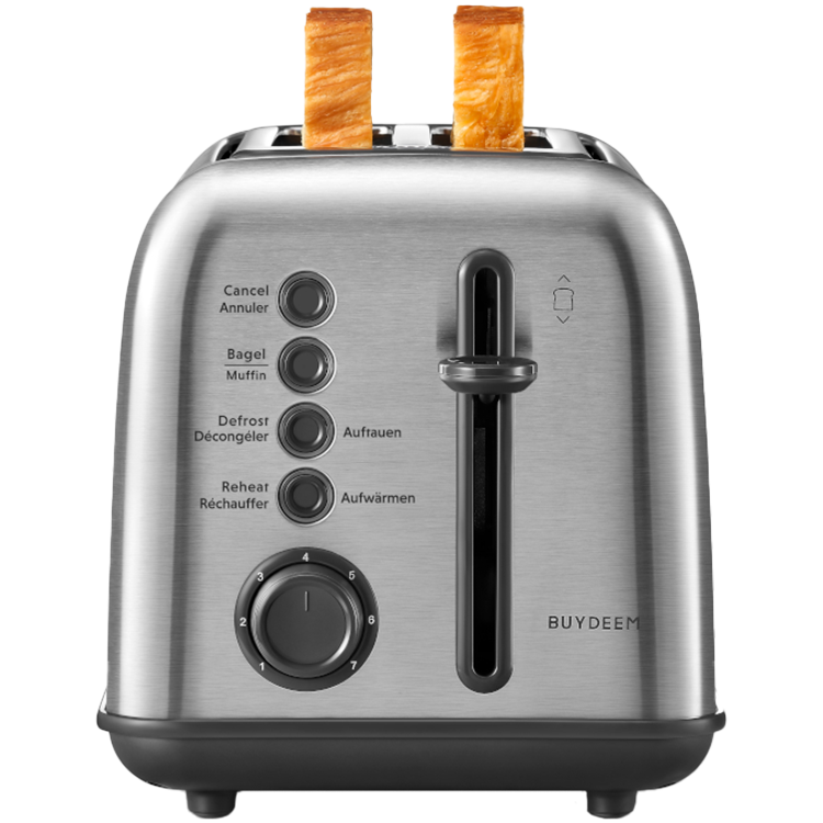 BUYDEEM 2 Slice Toaster, model DT620E, color Stainless Steel, EU