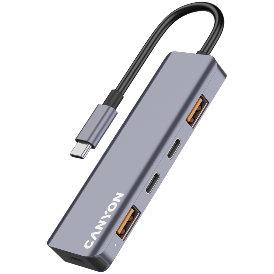 CANYON hub DS-18 5in1 USB-C Grey