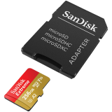 SANDISK Extreme microSDXC 256GB + SD Adapter + 1 year RescuePRO Deluxe up to 190MB/s & 130MB/s Read/Write speeds A2 C10 V30 U