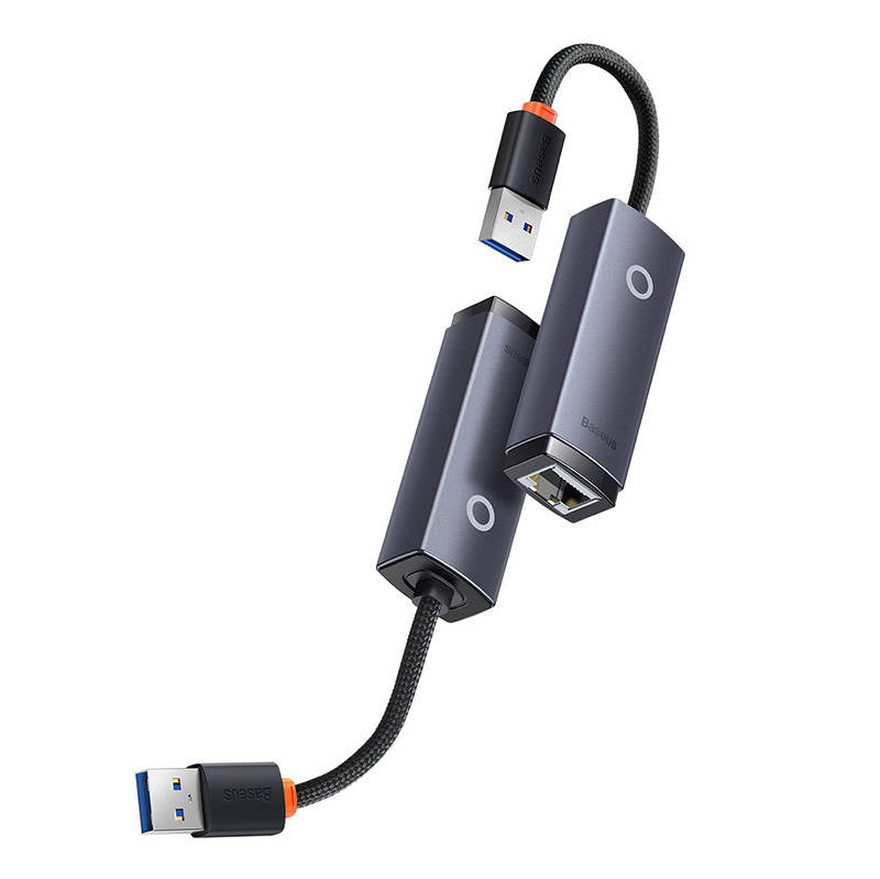 Network adapter Baseus Lite Series USB to RJ45, 1000Mbps (grey) - Product Image 3