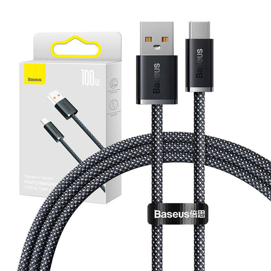 Cable USB to USB-C Baseus Dynamic Series, 100W, 1m (grey) - Product Image 1