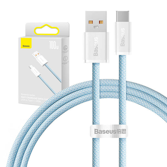 Cable USB to USB-C Baseus Dynamic Series, 100W, 1m (blue) - Product Image 1