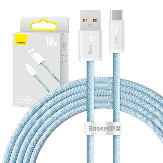 Cable USB to USB-C Baseus Dynamic Series, 100W, 2m (blue) - Product Image 1
