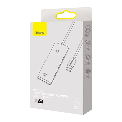 Baseus Lite Series Hub 4in1 USB to 4x USB 3.0, 25cm (Black) - Product Image 6