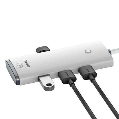 Baseus Lite Series Hub 4in1 USB to 4x USB 3.0, 25cm (White) - Product Image 3