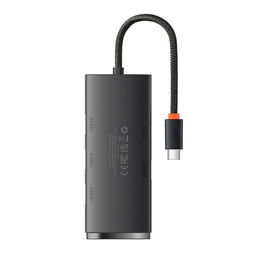 Baseus Lite Series Hub 4in1 USB-C to 4x USB 3.0 + USB-C, 25cm (Black) - Product Image 2