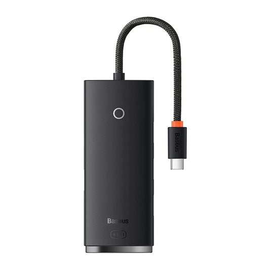 Baseus Lite Series Hub 4in1 USB-C to 4x USB 3.0 + USB-C, 25cm (Black) - Product Image 1