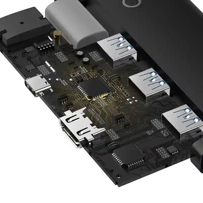 Baseus Lite Series Hub 5w1 USB-C to 3x USB 3.0 + USB-C + HDMI (black) - Product Image 6