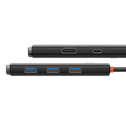 Baseus Lite Series Hub 5w1 USB-C to 3x USB 3.0 + USB-C + HDMI (black) - Product Image 4