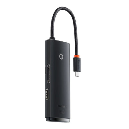 Baseus Lite Series Hub 6w1 USB-C to 2x USB 3.0 + USB-C + HDMI + SD/TF (black) - Product Image 5