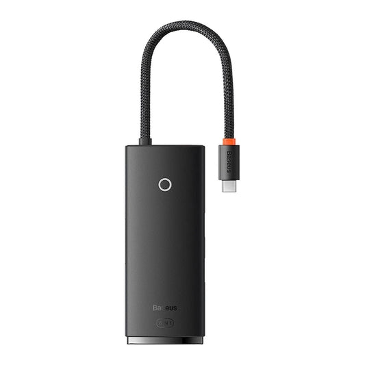 Baseus Lite Series Hub 6w1 USB-C to 2x USB 3.0 + USB-C + HDMI + SD/TF (black) - Product Image 1