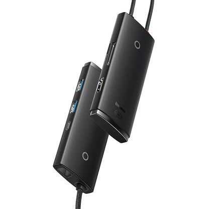 Baseus Lite Series Hub 6w1 USB-C to 2x USB 3.0 + USB-C + HDMI + SD/TF (black) - Product Image 2
