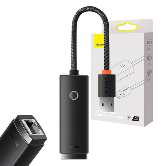 Baseus Lite Series USB to RJ45 network adapter, 100Mbps (black) - Product Image 1
