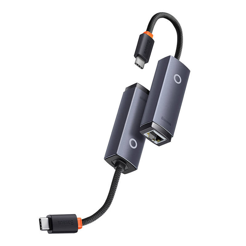Network adapter Baseus Lite Series USB-C to RJ45 (grey) - Product Image 3