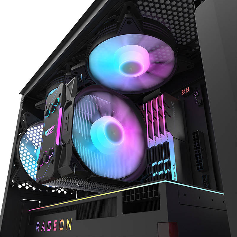 Darkflash DK352 Plus computer case (black) + 4 RGB fans - Product Image 6