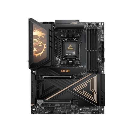 MSI MEG X870E ACE MAX | Processor family AMD | Processor socket AM5 | DDR5 | Supported hard disk drive interfaces SATA, 