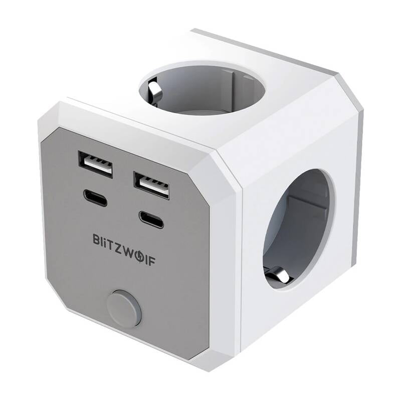 BlitzWolf BW-EC2 8-in-1 Power Cube (4xAC / 2 x USB-A / 2 x USB-C) - Image 1