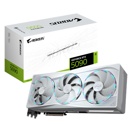Gigabyte AORUS GeForce RTX 5090 STEALTH ICE 32G | NVIDIA | 32 GB | GeForce RTX 5090 | GDDR7 | HDMI ports quantity 1 | PC