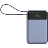 CANYON power bank OnPower 600 built-in cable 20000 mAh PD65W Dark Grey