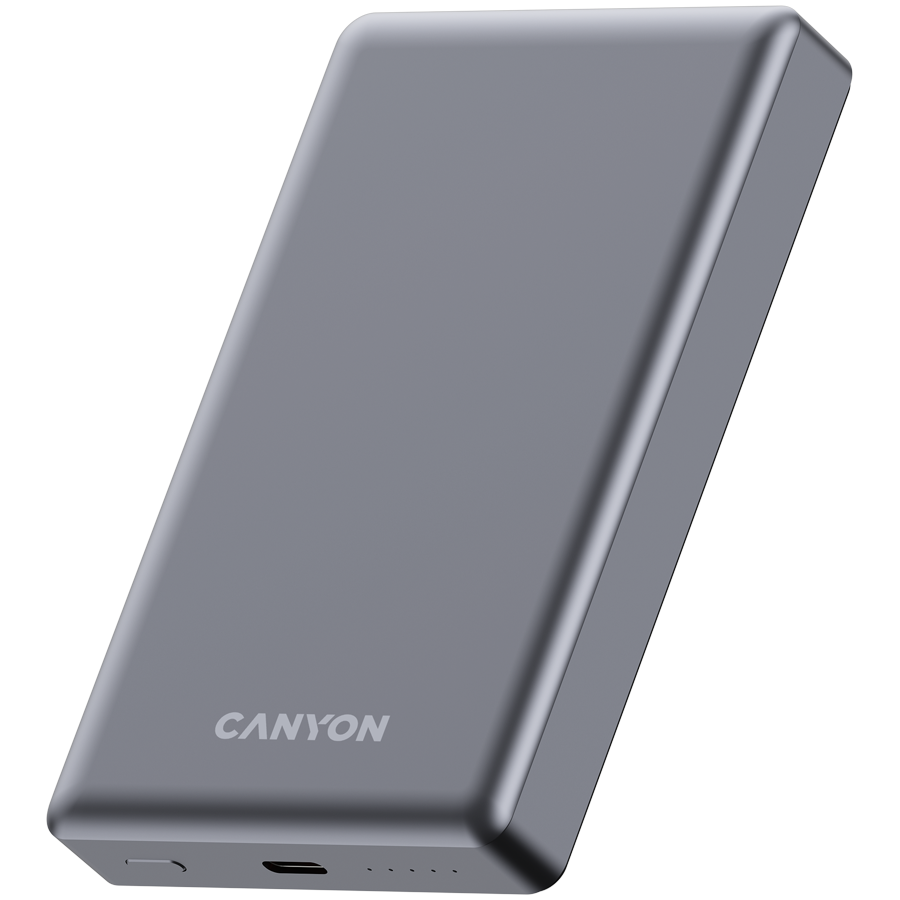 CANYON power bank OnPower 510 slim Magnetic 10000 mAh PD20W Dark Grey