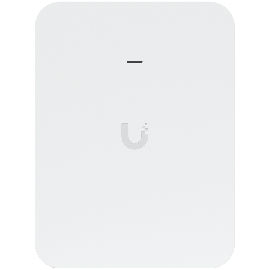 Ubiquiti U7-Pro-Wall mounted WiFi 7 AP with 6 spatial streams and 6 GHz support tailored for home builders with seamless inst