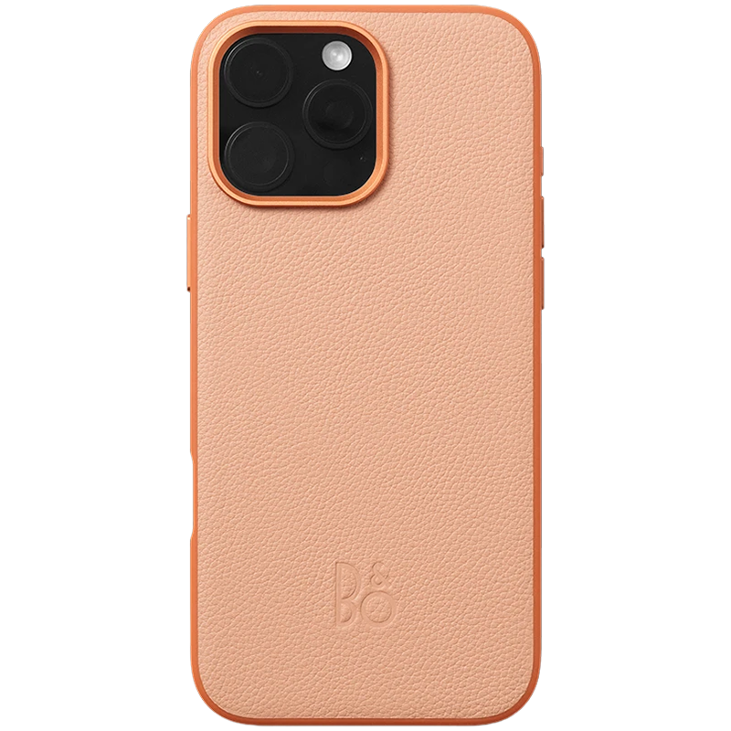 iPhone 16 Pro Max Leather Case Sunset Apricot — BANG & OLUFSEN