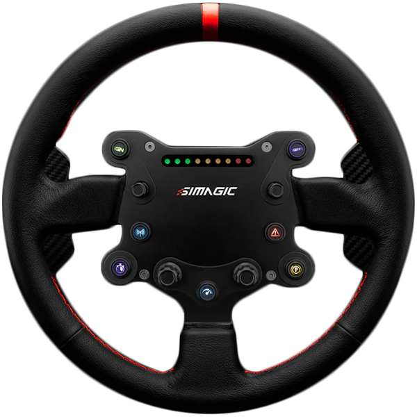 SIMAGIC GT Sport Steering Wheel 300 mm, QR50, Shifters, leather, S201